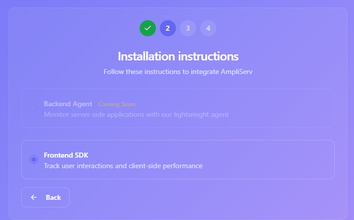 Selection of Frontend SDK
